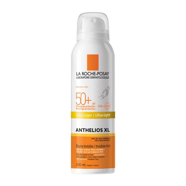 La Roche Posay Anthelios Invisible Mist Αδιάβροχο Αντηλιακό Σπρέι Σώματος SPF50, 200ml