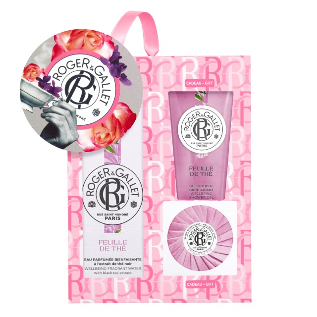 Roger&Gallet Feuille de The Σετ με Feuille de The Άρωμα 100ml, Αφρόλουτρο 50ml & Σαπούνι 50g