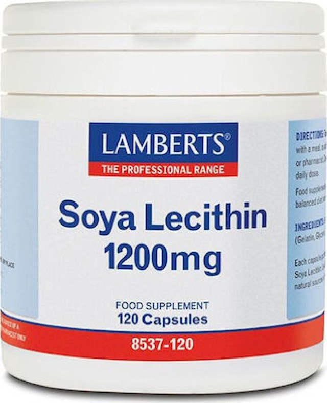 Lamberts Soya Lecithin 1200mg, 120 Κάψουλες