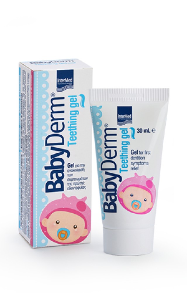Intermed Babyderm Teething Gel για την Ανακούφιση των Συμπτωμάτων της Πρώτης Οδοντοφυΐας, 30ml
