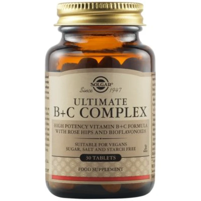 Solgar Ultimate B + C Complex, 30 Tablets