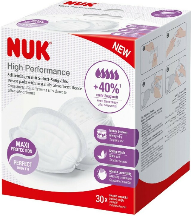 Nuk Επιθέματα Στήθους High Performance 30 Τεμάχια