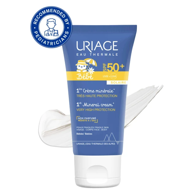 Uriage Bebe 1st Mineral Cream SPF50+ Baby Sunscreen, 50 ml