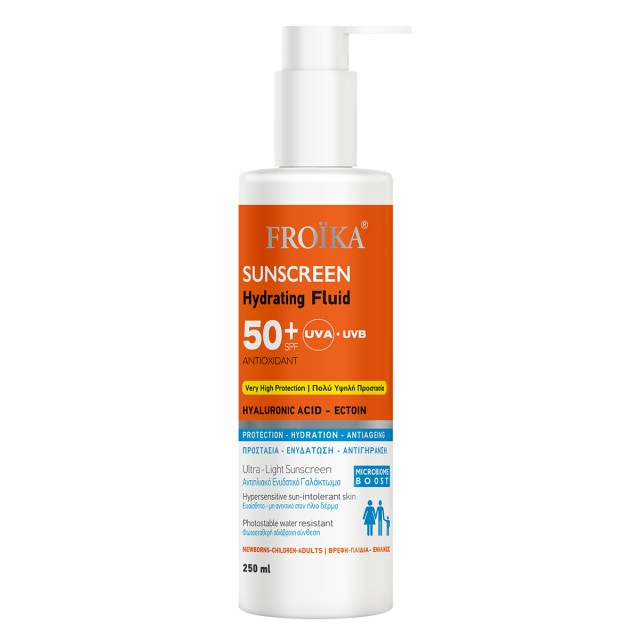 Froika Sunscreen Hydrating Fluid SPF50+ Αντηλιακό για Πρόσωπο και Σ...