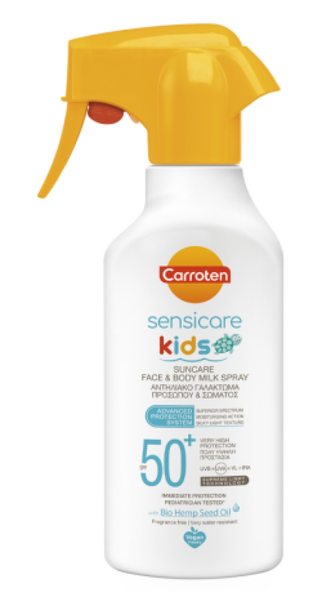 Carroten Kids Suncare Παιδικό Αντηλιακό Γαλάκτωμα Προσώπου & Σώματος SPF50+, 270ml