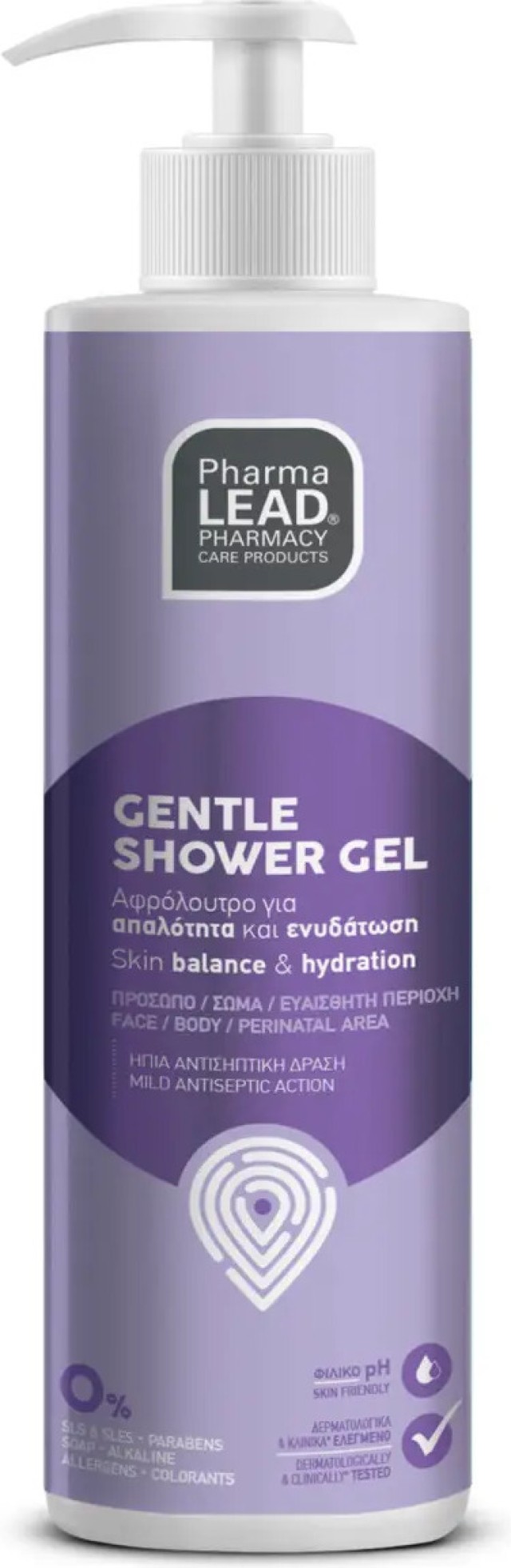 PharmaLead Gentle Shower Gel Αφρόλουτρο για Απαλότητα & Ενυδάτωση, 500ml