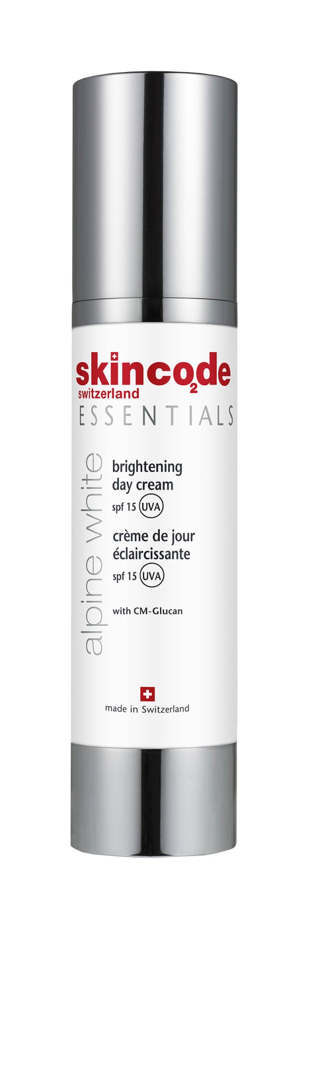 Skincode Alpine White Brightening Day Cream SPF15 Ενυδατική Κρέμα Για Καθημερινή Χρήση, 50ml