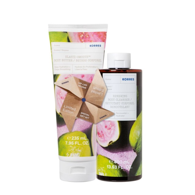 Korres Guava Αφρόλουτρο 400ml + Body Butter 235ml, 2 Τεμάχια