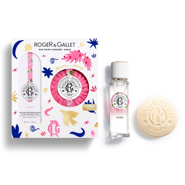 Roger & Gallet Set Rose Eau Parfumee Bienfaisante 30ml + Rose Soap 100gr
