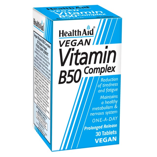 Health Aid B50 Complex Prolonged Release, 30 Ταμπλέτες