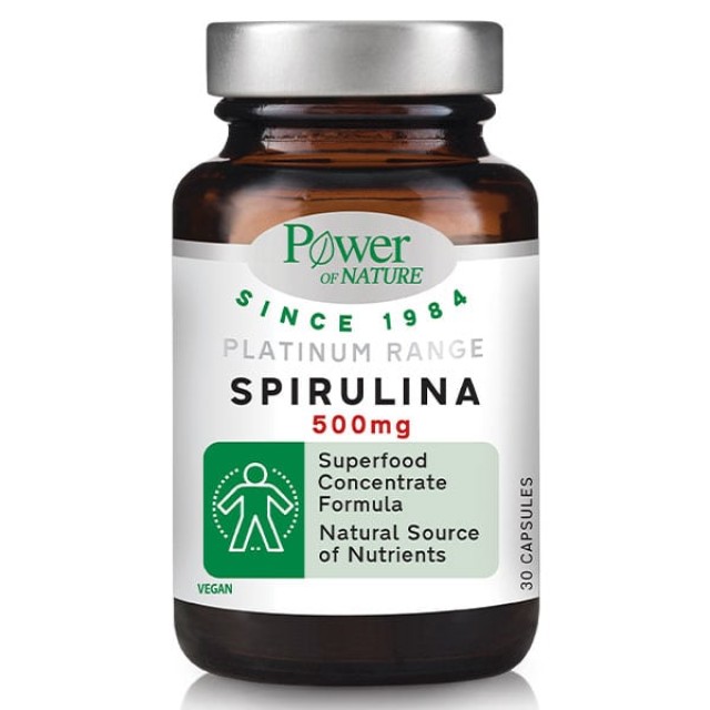 Power Health Platinum Spirulina 500mg, 30 Κάψουλες