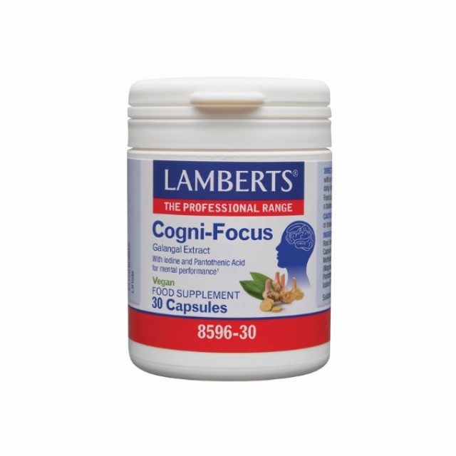 Lamberts Cogni-Focus Galangal Extract Yψηλής ισχύος τιτλοδοτημένο ε...