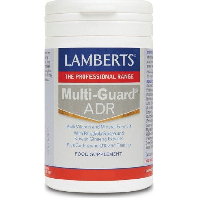 Lamberts Multi-Guard ADR Πολυφόρμουλα Ενέργειας & Τόνωσης, 60 Κάψουλες