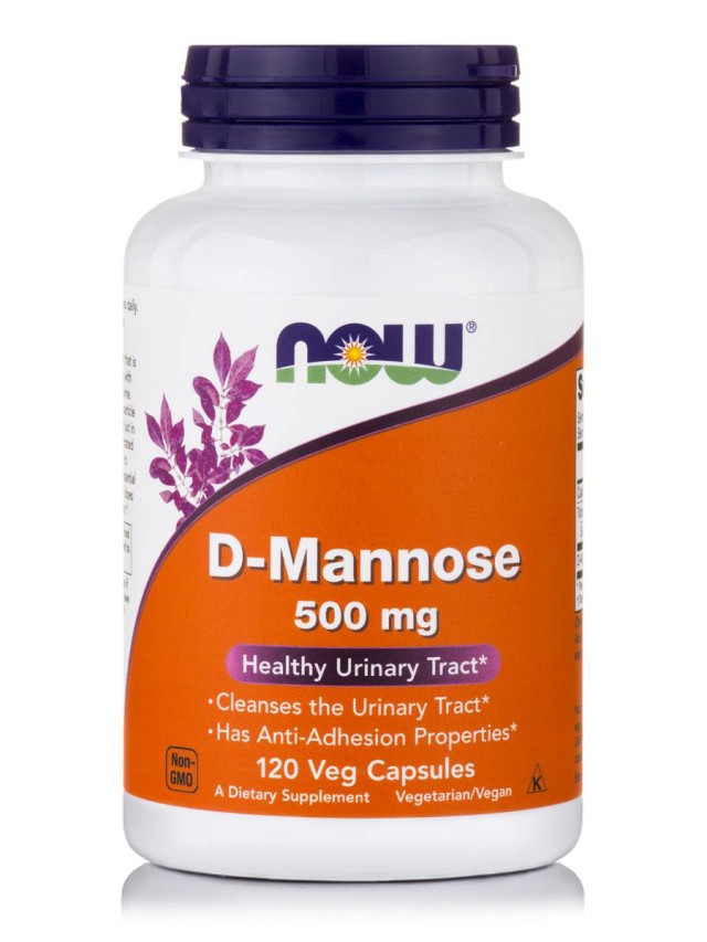 Now D-Mannose 500 mg Για το Ουροποιητικό, 120 Κάψουλες