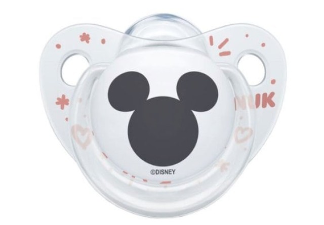 Nuk Disney Mickey Πιπίλα Σιλικόνης Με Θήκη 6-18m Γκρι, 1 Τεμάχιο [10.736.380]