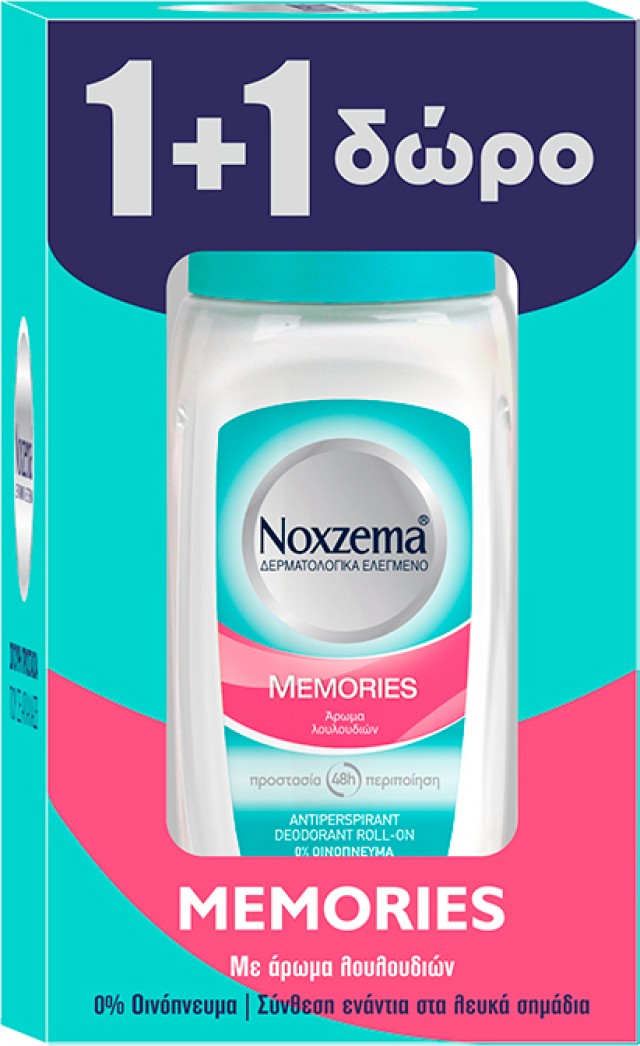 Noxzema Memories Γυναικείο Αποσμητικό 48h σε Roll-On, 2x50ml