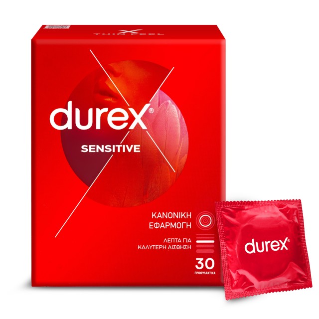 Durex Προφυλακτικά Sensitive Thin Feel 30τμχ