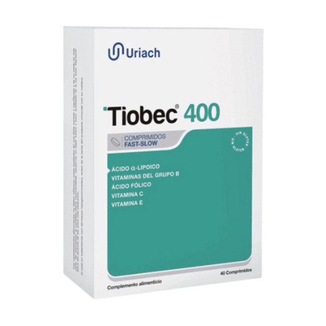 Uriach Tiobec 400mg Συμπλήρωμα Διατροφής για το Οξειδωτικό Στρες και το Νευρικό Σύστημα, 40caps