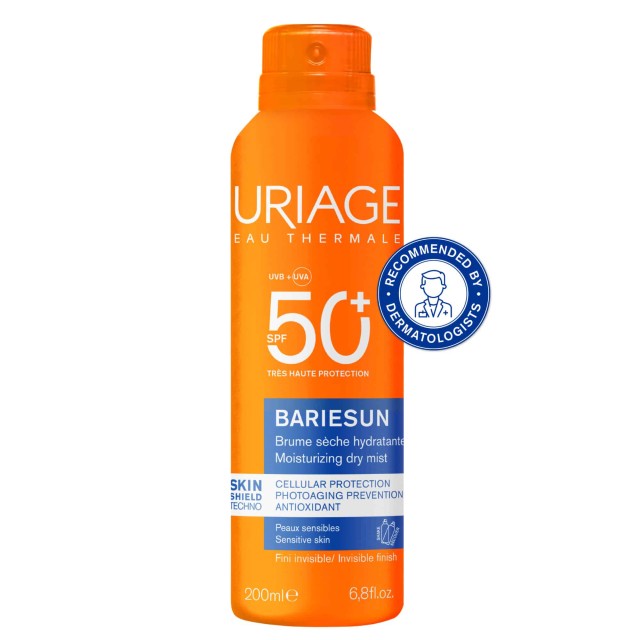 Uriage Bariesun Hydrating dry mist SPF50+ Αντηλιακό Σπρέι, 200 ml