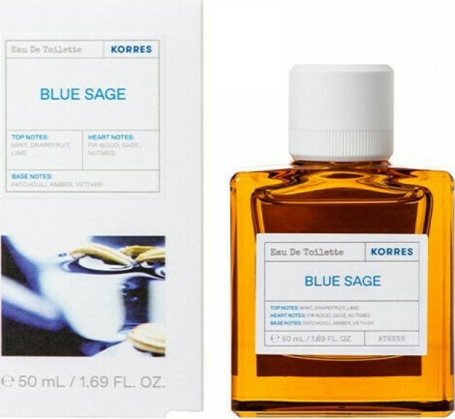 Korres Blue Sage Eau De Toilette Ανδρικό Άρωμα, 50ml