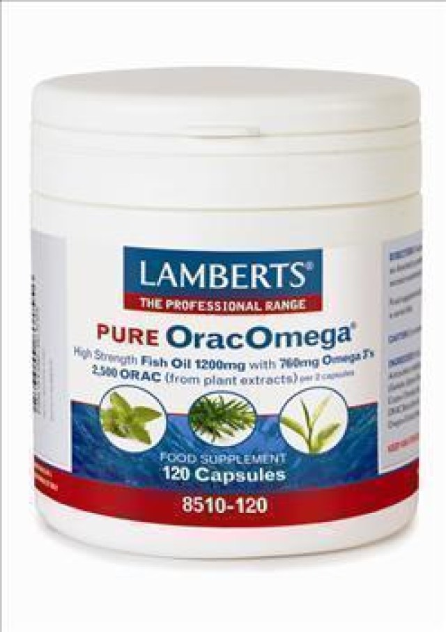 Lamberts Pure Oracomega, Ωμέγα 3 Λιπαρά Οξέα & Φυτικά Αντιοξειδωτικά, 30 κάψουλες