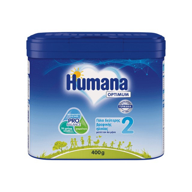 Humana Optimum Milk 2 Βρεφικό Γάλα σε Σκόνη 6m+, 400g