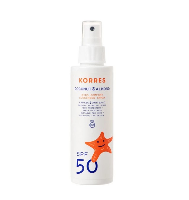 Korres Παιδικό Αντηλιακό Spray SPF50 Καρύδα & Αμύγδαλο, 150ml