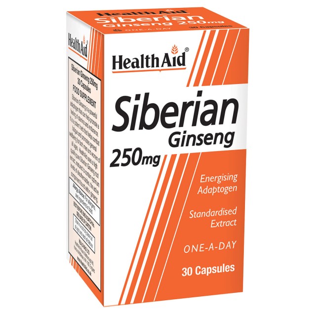 Health Aid Siberian Ginseng 250mg, 30 Κάψουλες