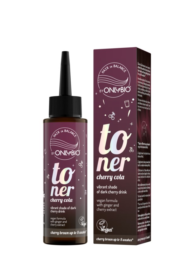 OnlyBio Toner Μαλλιών Cherry Cola Μωβ Τόνος Λάμψη & Λεπτή Ανταύγεια...