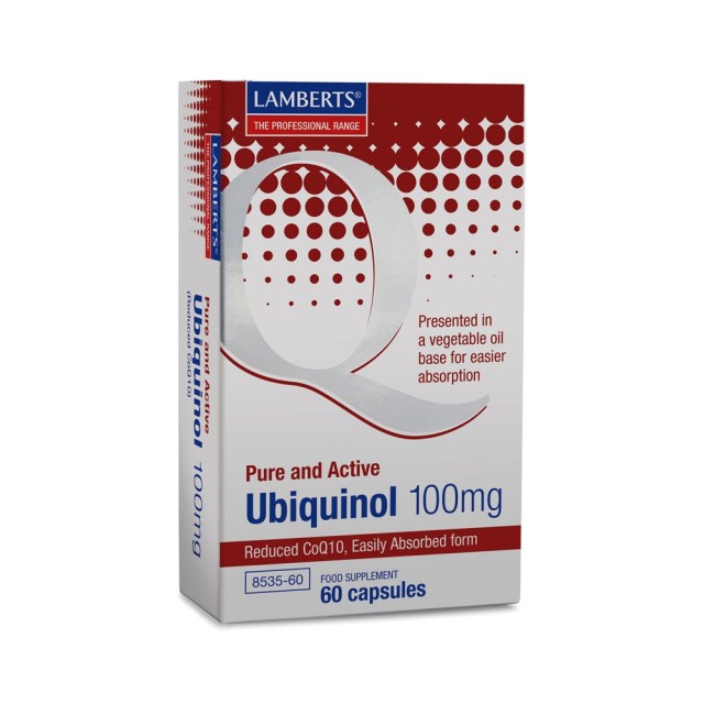 Lamberts Ubiquinol Συνενζύμο Q10 100mg, 60 Κάψουλες