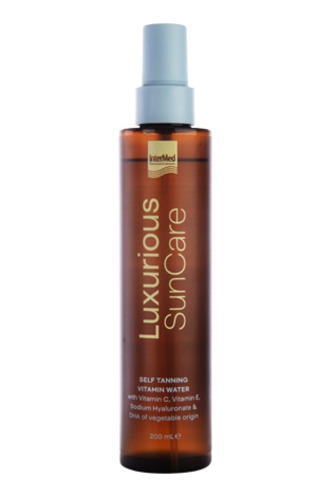 Intermed Luxurious Sun Care Self Tanning Vitamin Water Αυτομαυριστικό Διάφανο Σπρέι, 200ml