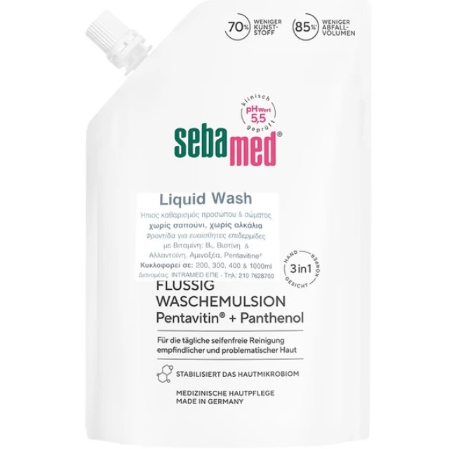 Sebamed Liquid Face & Body Wash Refill Καθαριστικό Προσώπου και Σώμ...