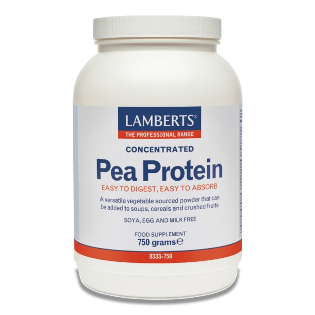 Lamberts Natural Pea Protein Πρωτείνη από Μπιζέλια για την Ανάπτυξη των Μυών Κατάλληλη για Αθλητές, 750gr