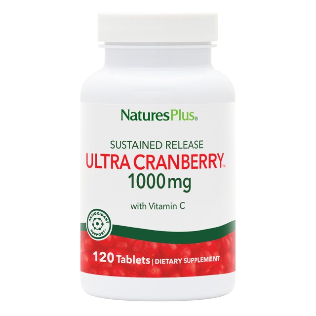 Natures Plus Ultra Cranberry, 120 Ταμπλέτες