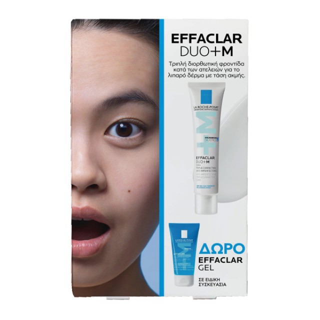 La Roche Posay Effaclar Duo+M 40ml Κατά των Ατελειών για το Λιπαρό Δέρμα με Τάση Ακμής + Δώρο Effaclar Gel 50ml