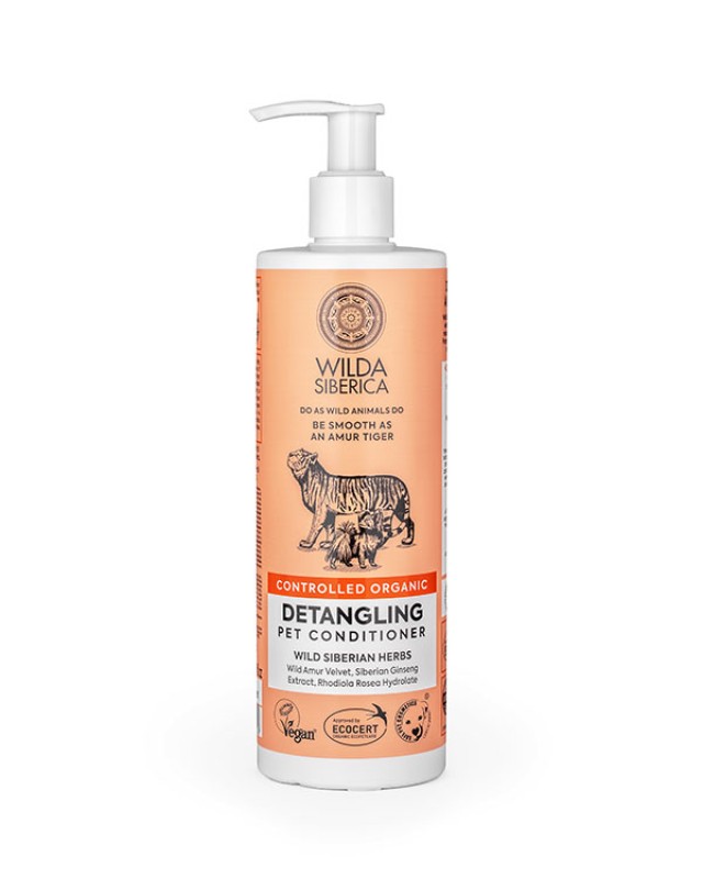 Wilda Siberica pet conditioner Οργανικό Μαλακτικό ζώων για εύκολο Ξεμπέρδεμα 400 ml