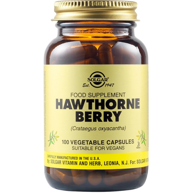 Solgar Hawthorne Berry, 100 Φυτικές Κάψουλες