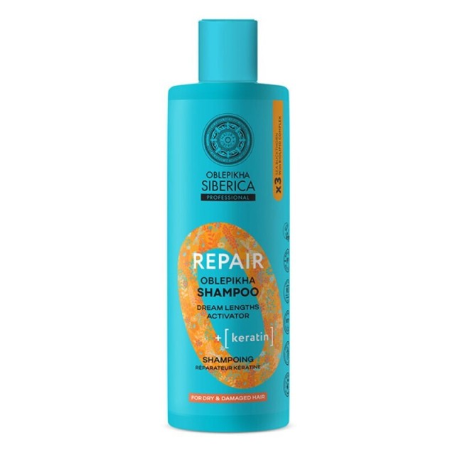 Natura Siberica Oblepikha Repair Shampoo Σαμπουάν Μαλλιών για Αναδόμηση, 400ml