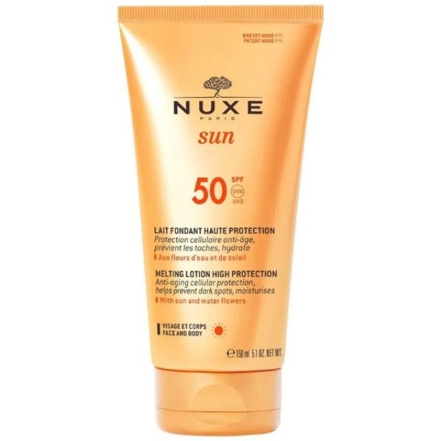 Nuxe Sun Melting Lotion High Protection SPF50 Αντιηλιακό Γαλάκτωμα Προσώπου-Σώματος, 150ml