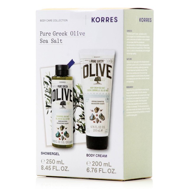 Korres Promo Pure Greek Olive Sea Salt Showergel 250ml+ Body Lotion...
