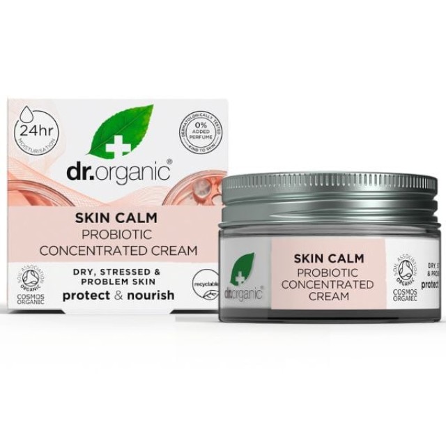 Dr. Organic Skin Calm Probiotic Concentrated Cream Ενυδατική Κρέμα ...