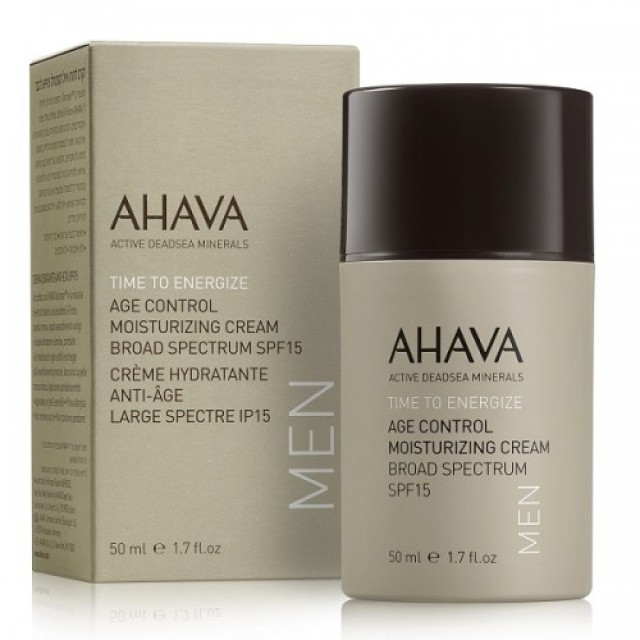 Ahava Men Age Control Moisturizing Cream Spf15 Ενυδατική Αντιρυτιδική Κρέμα, 50ml