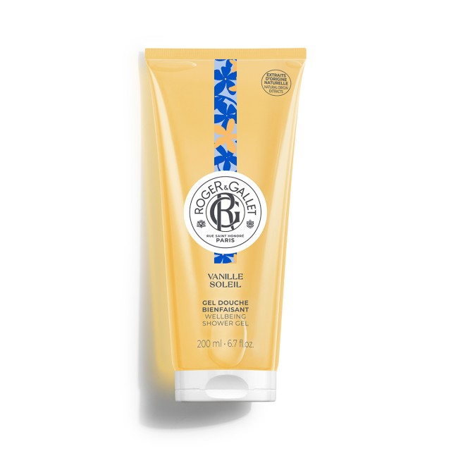 Roger & Gallet Shower Gel Vanille Soleil Αναζωογονητικό Shower Gel, 200ml