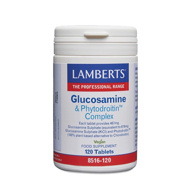 Lamberts Glucosamine & Phytodroitin™ Complex, 120 Ταμπλέτες