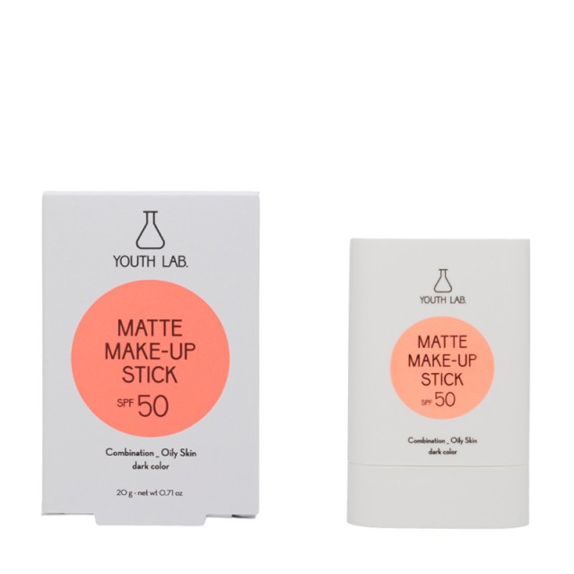 Youth Lab. Matte Make-Up Stick Dark SPF50 Aντηλιακό Στικ Προσώπου μ...