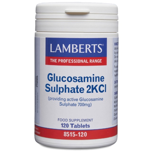 Lamberts Glucosamine Sulphate 2KCl 700mg Θειική Γλυκοζαμίνη, 120 Ταμπλέτες