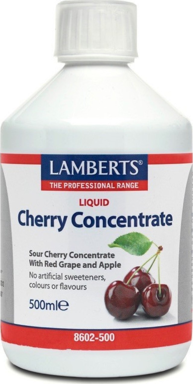 Lamberts Cherry Concentrate Συμπυκνωμένος Χυμός Βύσσινου Με Ισχυρές Αντιοξειδωτικές Ιδιότητες 500ml