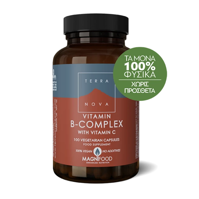 Terranova B Complex With Vitamin C, 100 Capsules