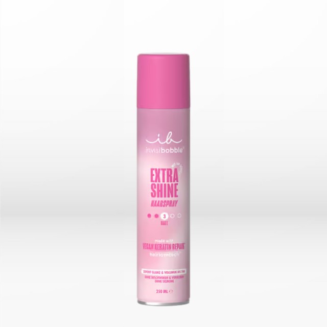 Invisibobble Hair Styling Extra Shine Hair Spray Σπρέι Μαλλιών για Λάμψη και Κράτημα Μεγάλης Διάρκειας, 250ml