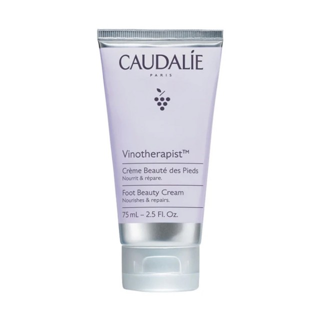 Caudalie Vinotherapist Foot Beauty Cream Θρεπτική & Επανορθωτική Κρέμα Ποδιών Για Ξηρές Έως Πολύ Ξηρές Επιδερμίδες, 75ml